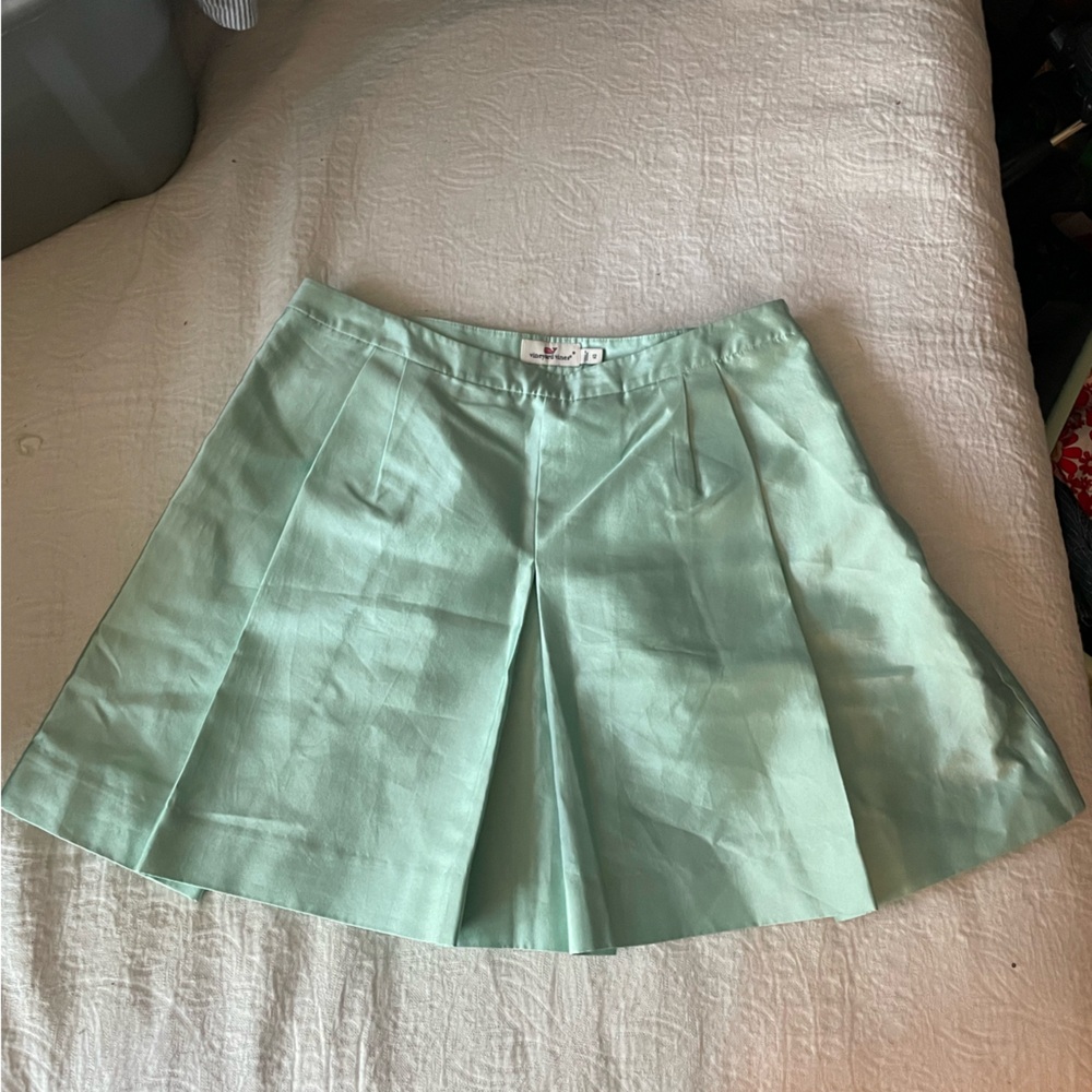 Seafoam Vineyard Vines Pleated Circle Skirt